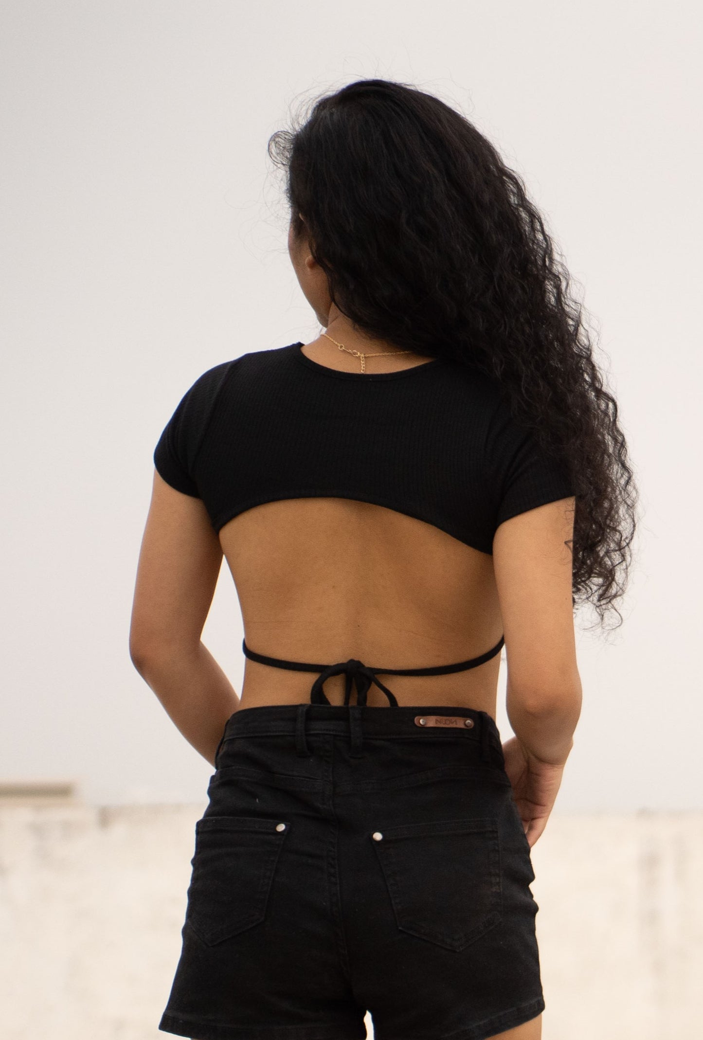 Backless Crop Top