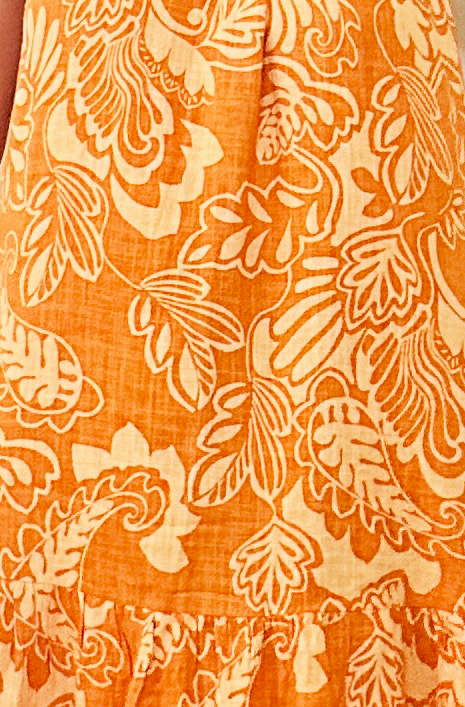 Floral Tie-up A-line Dress