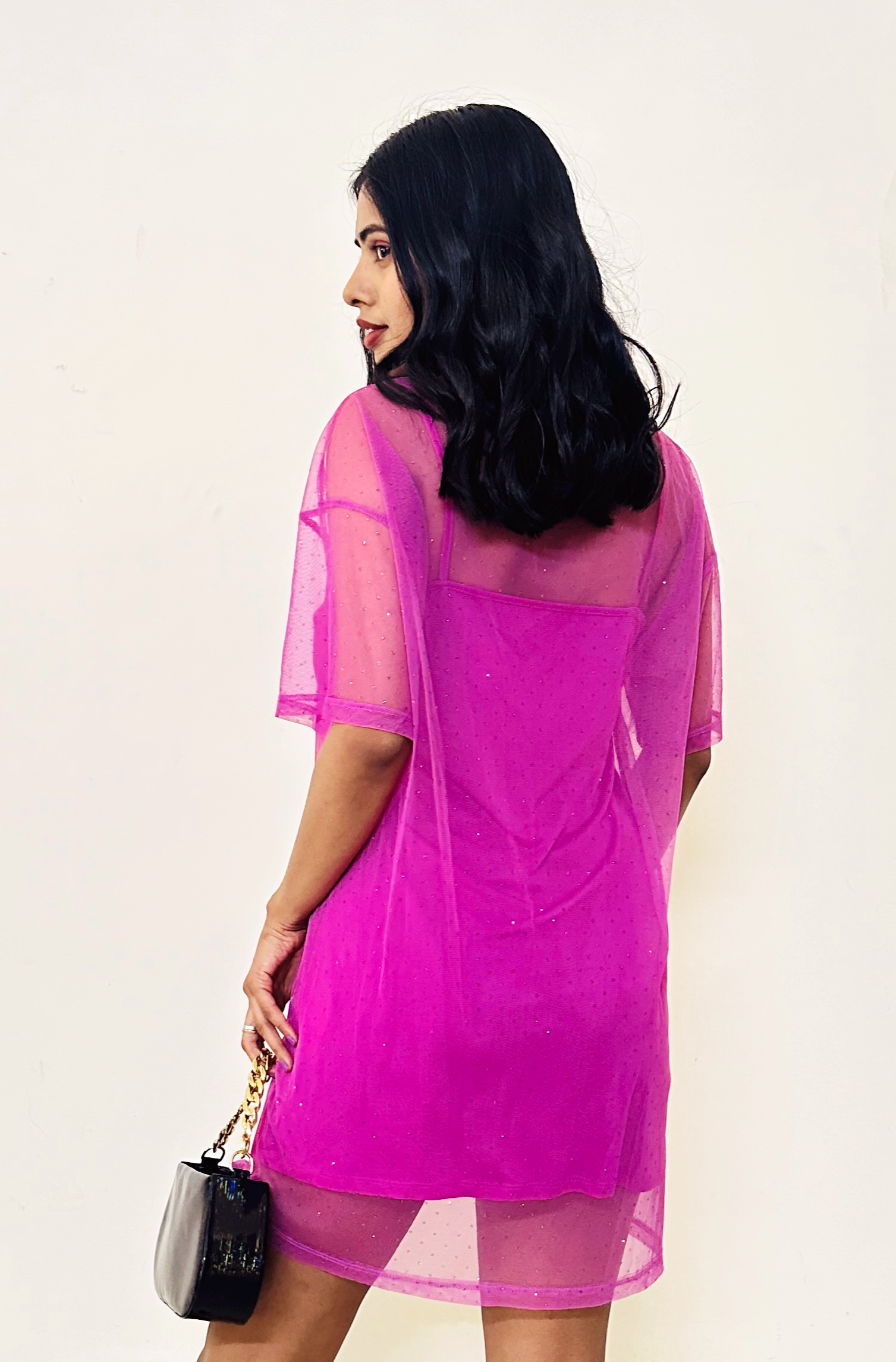 Pink Layered A-line Dress
