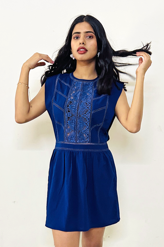 Royal Blue Fit & Flare Dress