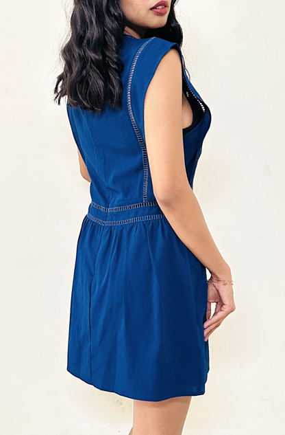 Royal Blue Fit & Flare Dress
