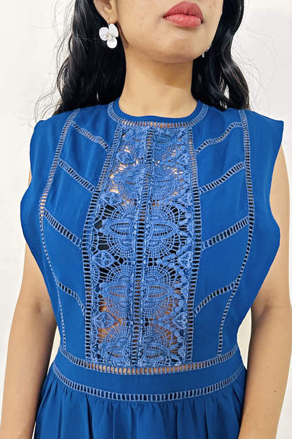 Royal Blue Fit & Flare Dress