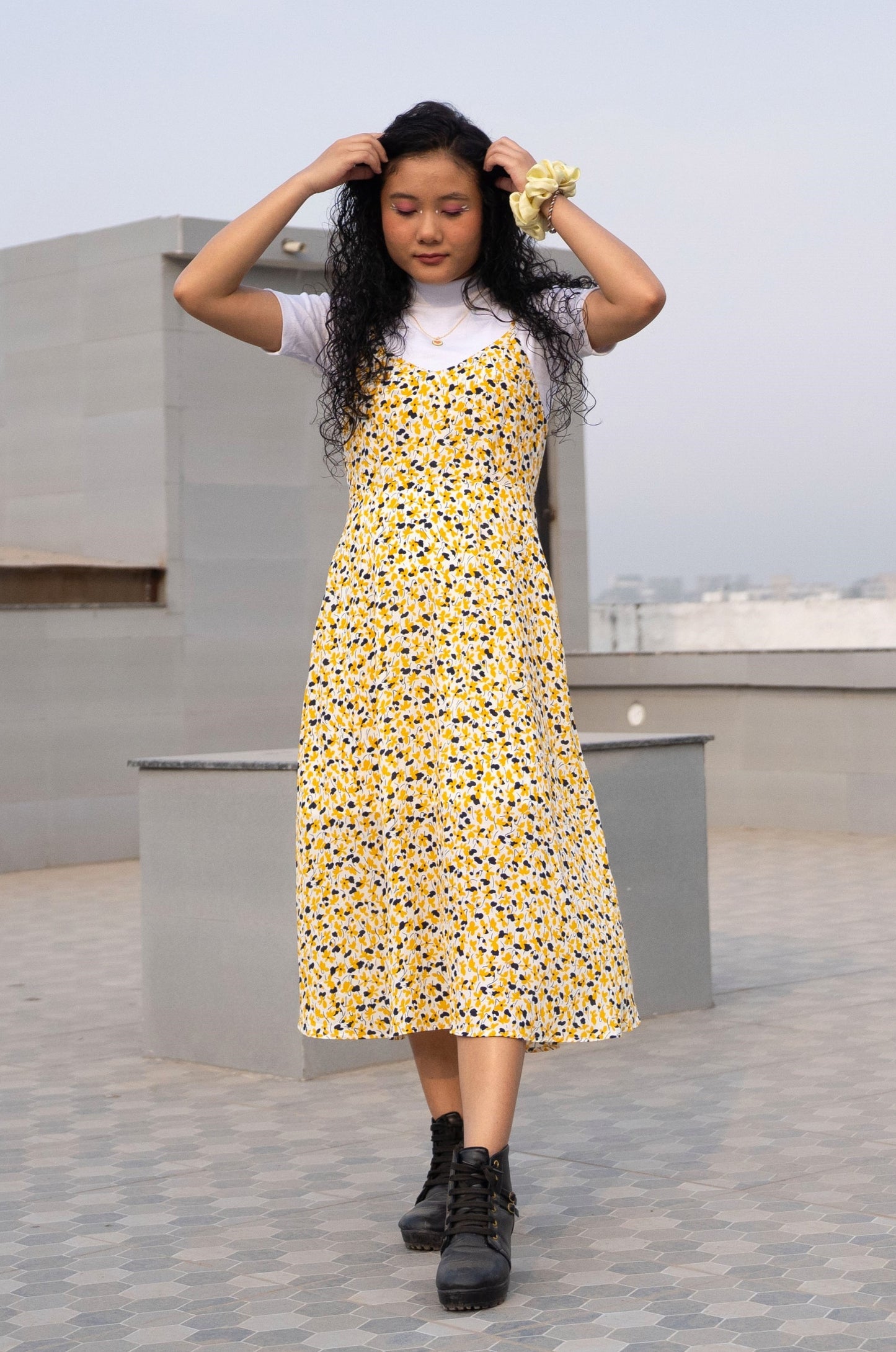 Floral Printed Fit & Flare Dress
