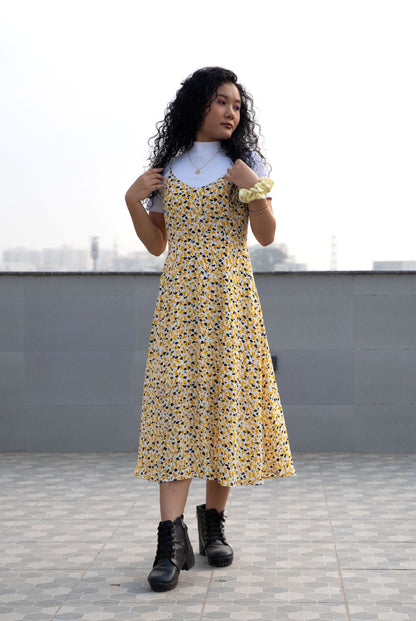 Floral Printed Fit & Flare Dress