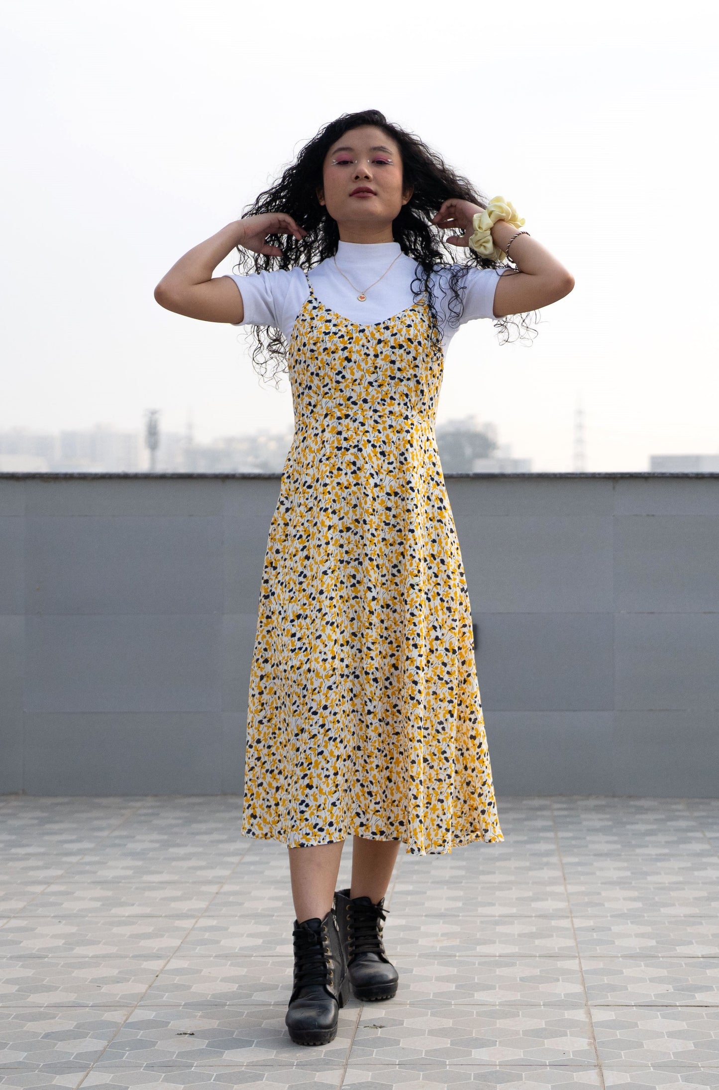 Floral Printed Fit & Flare Dress