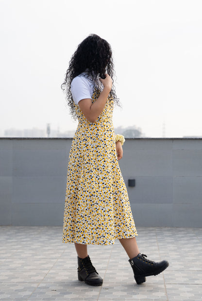 Floral Printed Fit & Flare Dress