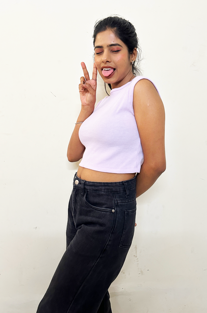 Lavender Crop Top