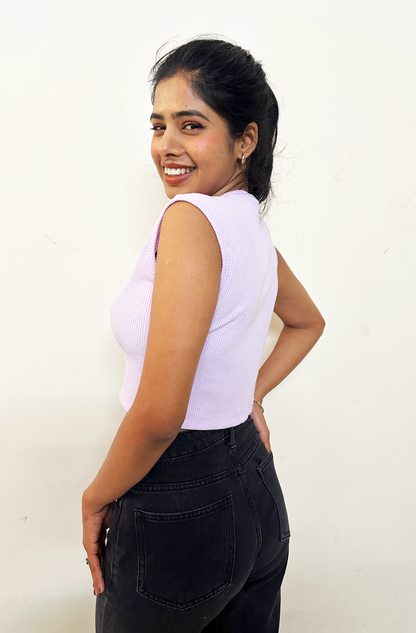 Lavender Crop Top