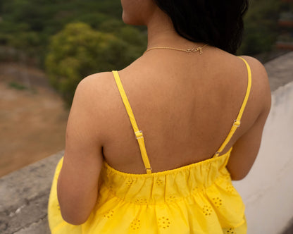Yellow Ruffle Top